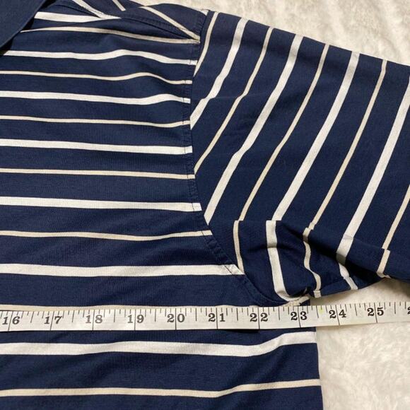 SALE  Fairway & Greene Navy Blue Golf Short Sleeve Polo Men's Size Large - Picture 7 of 11